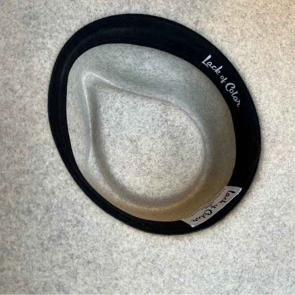 Lack of Color Carlo Rancher Grey Ivory Speckled Wool Hat size MEDIUM 57 CM - Picture 11 of 15